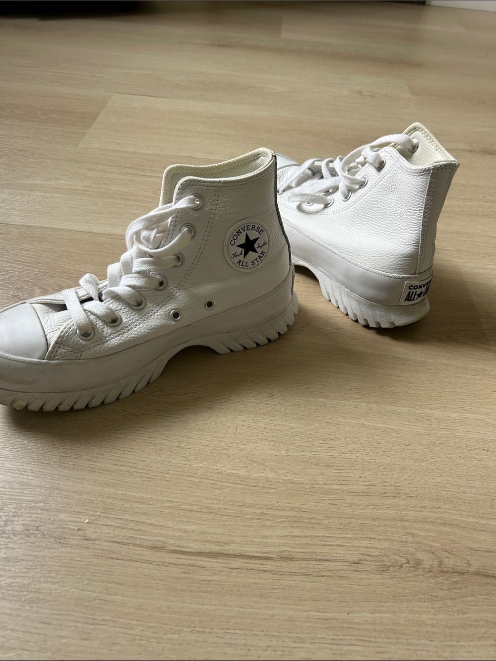 Converse White High Top Run Star Hike Sneakers